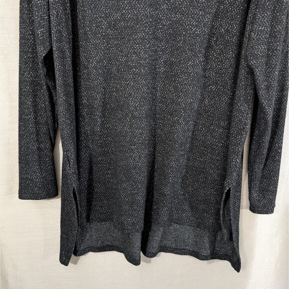 Meri Skye Sweater Long Tunic Women's 2X Charcoal Gray V-Neck Long Sleeve Casual - Picture 14 of 15